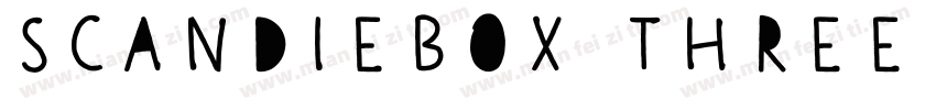 Scandiebox Three Regular字体转换